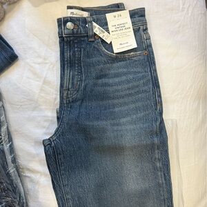Madewell Brand New Midwash The Perfect Vintage Wide Leg Jean Size 26